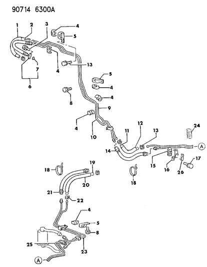 1990 Dodge Ram 50 Fuel Lines Diagram 1