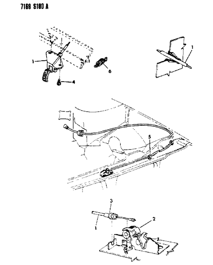 1987 Chrysler LeBaron Hood Release Remote Control Diagram