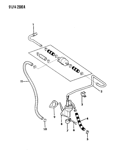 1991 Jeep Grand Wagoneer Fuel Pump Diagram