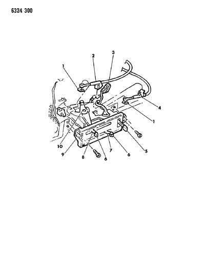 1986 Dodge D150 Controls, Heater Diagram