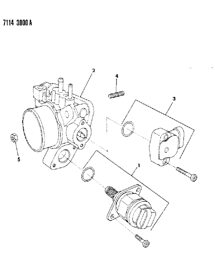 1987 Dodge Shadow Throttle Body Diagram 2