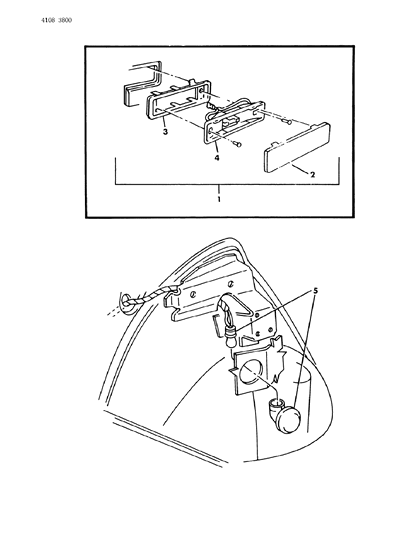 1984 Dodge Charger Lamps - Cargo-Dome-Courtesy Diagram