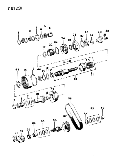 1985 Jeep Cherokee Gear Train Diagram 3