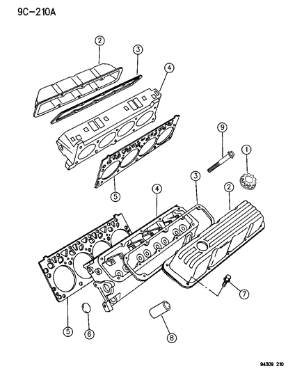 1995 Dodge Ram Van Cylinder Head Diagram 3