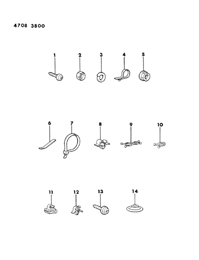 1984 Dodge Ram 50 Attaching Parts - Wiring Harness Diagram