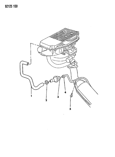 1992 Chrysler LeBaron Aspirator Diagram