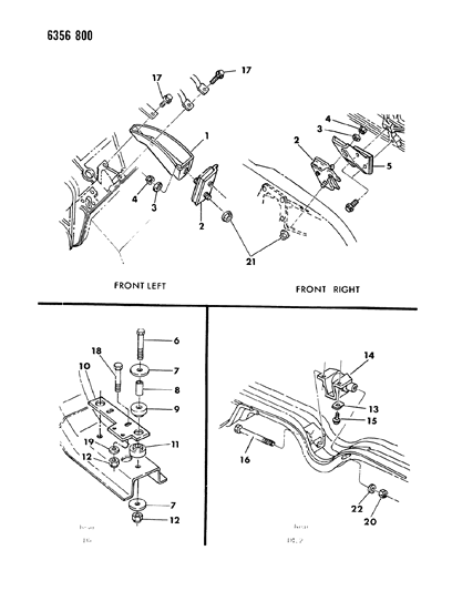 1987 Dodge D150 Engine Mounting Diagram 1