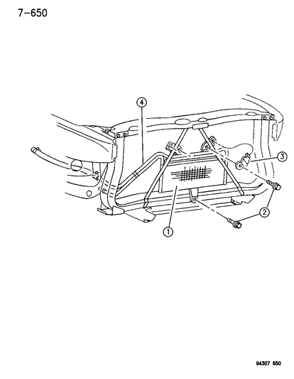 1995 Dodge Ram 1500 Auxiliary Oil Cooler Diagram