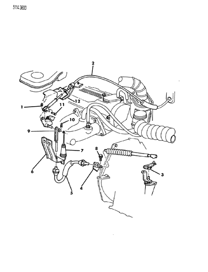 1985 Dodge Aries Throttle Control Diagram 2