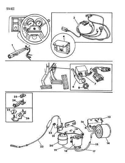 1985 Dodge Daytona Speed Control - Electronic Diagram 1