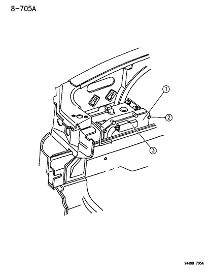 1994 Jeep Wrangler Single Board Engine Control Module Diagram for 56028837