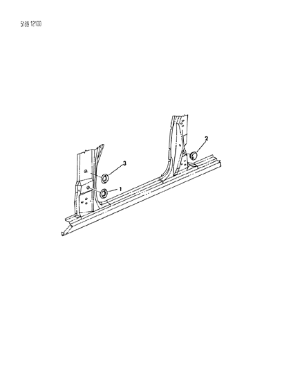 1985 Chrysler Fifth Avenue Plugs - Body Side Diagram