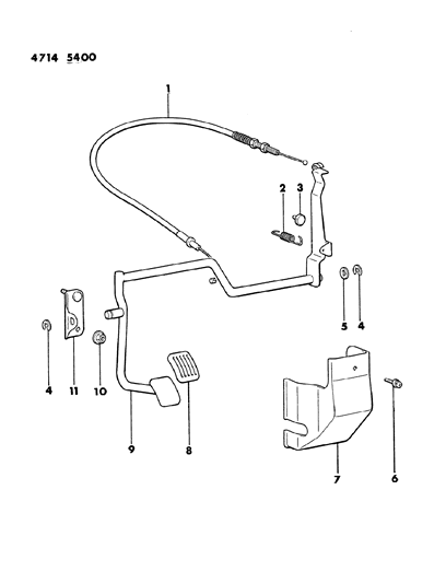 1984 Dodge Colt Accelerator Linkage Diagram