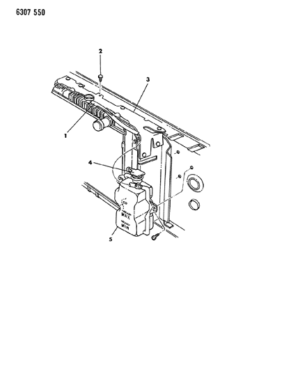 1987 Dodge D150 Coolant Reserve Tank Diagram