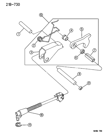 1995 Chrysler LeBaron Parking Sprag Diagram