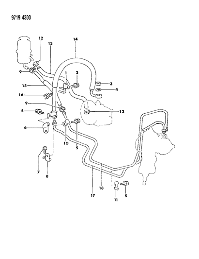 1989 Dodge Raider Bolt-Front Axle Diagram for MF247863