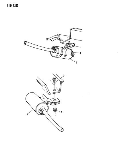 1989 Chrysler LeBaron GTC Fuel Filter Diagram