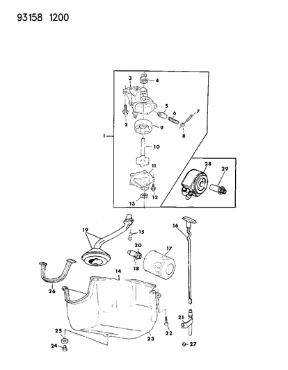 1993 Dodge Daytona Indicator-Oil Level Diagram for 4621111