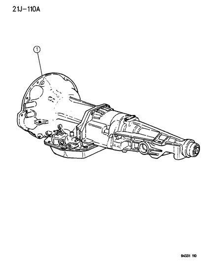 1996 Dodge Dakota Transmission Assembly Diagram 2