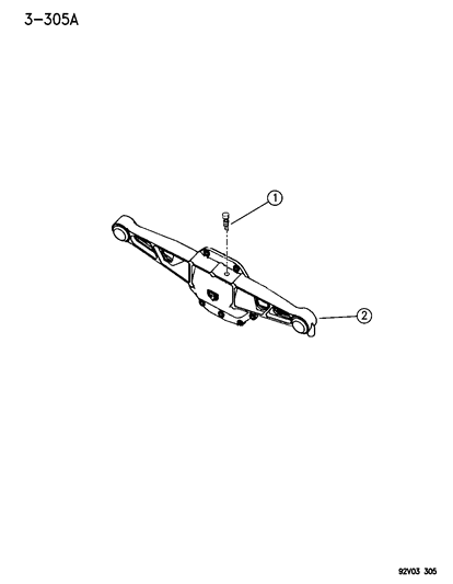 1992 Dodge Viper Vent, Rear Axle Diagram