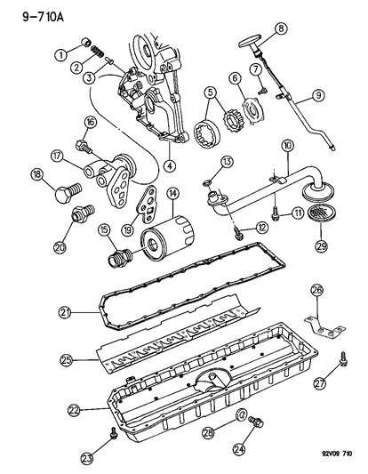 1993 Dodge Viper Pan-Engine Oil Diagram for 4763744