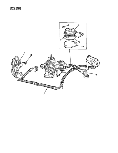 1988 Dodge 600 EGR System Diagram 3