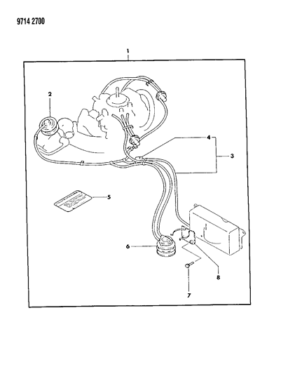 1989 Dodge Ram 50 High Altitude Conversion Package Diagram 2