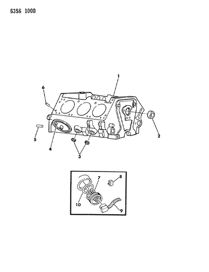 1987 Dodge Dakota Cylinder Block Diagram 2