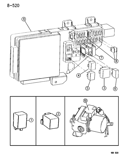 1996 Chrysler Sebring Relays Diagram