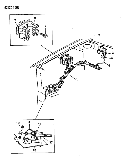 1992 Dodge Spirit Vapor Canister Diagram