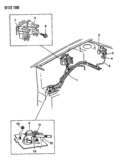 1992 Chrysler New Yorker Salon Vapor Canister Diagram