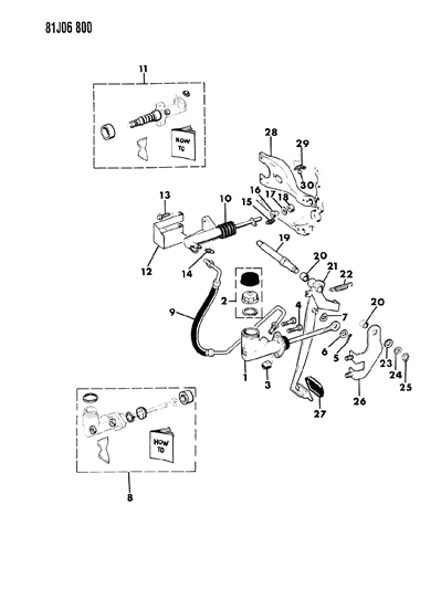 1985 Jeep Wrangler Pedal - Clutch Linkage Diagram 2