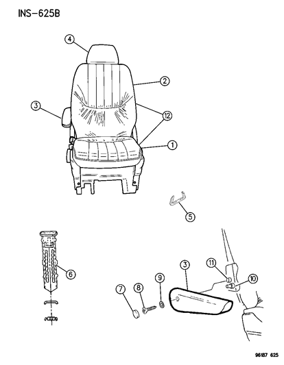 1996 Dodge Caravan Quad Seats Diagram 1