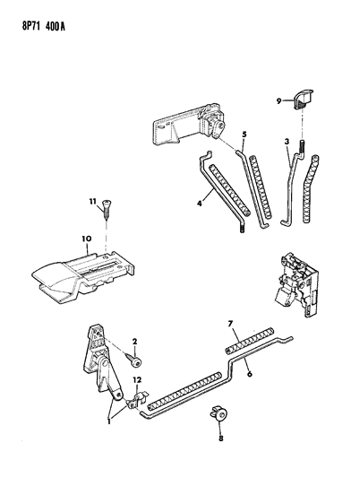 1992 Dodge Monaco Handle Asm Inside Remote R Diagram for 35013307