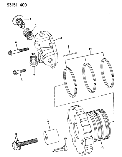 1993 Dodge Spirit Governor, Automatic Transaxle Diagram