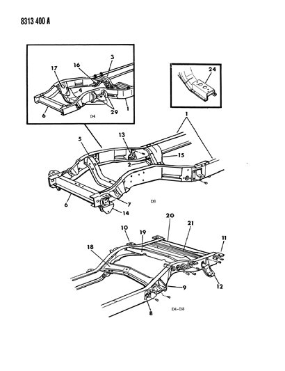 1989 Dodge D150 Frame Diagram 2