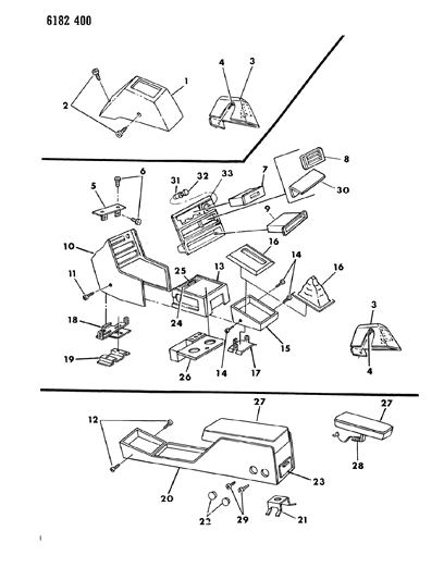 1986 Dodge Charger Console Diagram