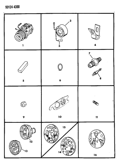 1990 Chrysler LeBaron A/C Compressor Diagram