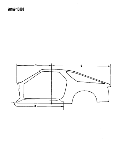 1990 Dodge Daytona Aperture Panels Diagram