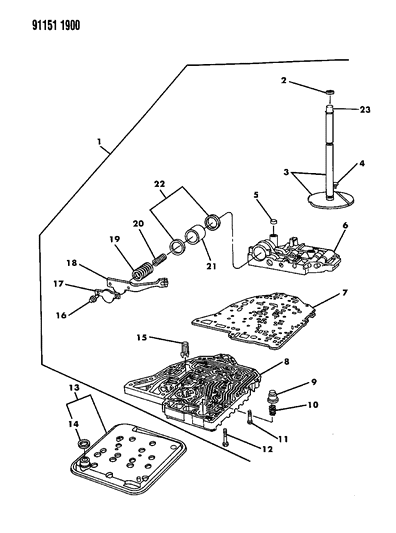 1991 Chrysler Imperial Valve Body Diagram 2