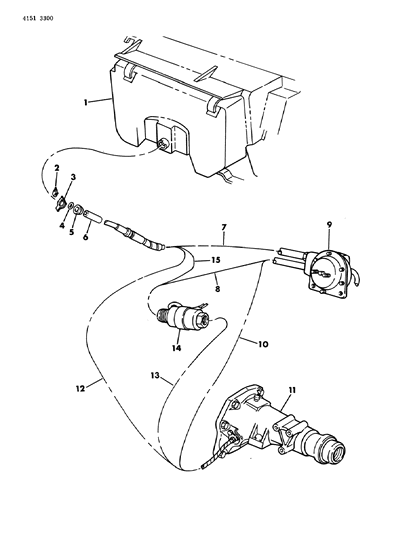 1984 Chrysler LeBaron Cables, Speedometer Diagram