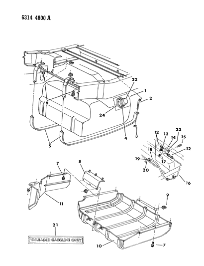 1986 Dodge D150 Fuel Tank Diagram 1