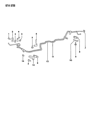 1989 Chrysler Conquest Fuel Line Diagram