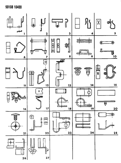 1990 Chrysler Town & Country Wiring Clips Diagram