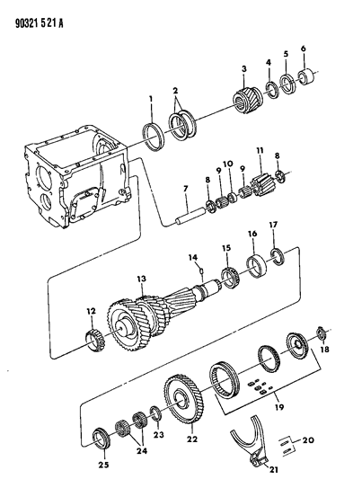 1992 Dodge D350 SYNCH-Overdrive Diagram for 4723002