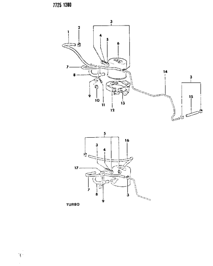 1988 Dodge Colt Vapor Canister Diagram 1