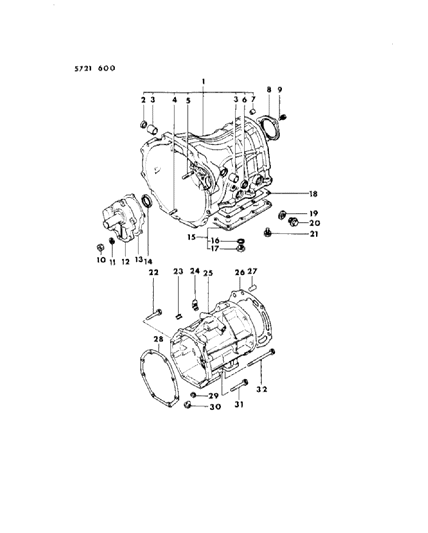 1985 Dodge Ram 50 Case & Adapter Diagram