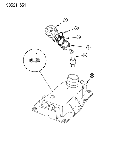 1990 Dodge D350 Shift Controls Diagram