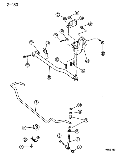 1995 Jeep Cherokee Bolt-Pan Head Diagram for 6503032