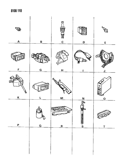 1988 Chrysler Town & Country Switches Diagram